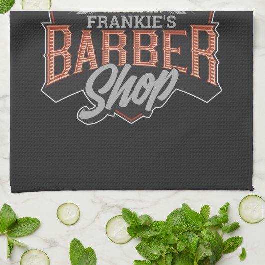 Personalisierter Hipster aus Friseursalon Skull un Geschirrtuch (Gefaltet)