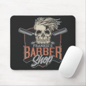 Personalisierter Hipster aus Friseursalon Skull un Mousepad (Mit Mouse)