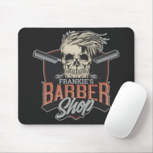 Personalisierter Hipster aus Friseursalon Skull un Mousepad