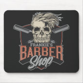Personalisierter Hipster aus Friseursalon Skull un Mousepad (Vorne)