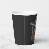 Personalisierter Hipster aus Friseursalon Skull un Pappbecher (Rechts)