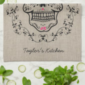 Personalisierter Hipster Zuckerhut Geschirrtuch (Gefaltet)