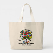 Personalisierter Hispanic Heritage Month Jumbo Stoffbeutel (Rückseite)