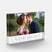 Personalisierter Hochzeitblock für Foto (Links)