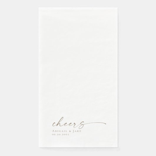 Personalisierter Hochzeitgast Napkins Serviette (Vorderseite)