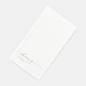 Personalisierter Hochzeitgast Napkins Serviette (Ecke)