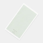 Personalisierter HochzeitGold-Text Serviette (Ecke)