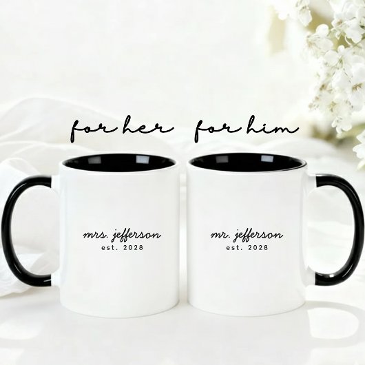 Personalisierter Hochzeitsbecher als Geschenk für Tasse
