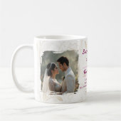 Personalisierter Hochzeitsbecher | Benutzerdefini Kaffeetasse (Links)