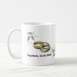 Personalisierter Hochzeitsbecher – Benutzerdefinie Kaffeetasse