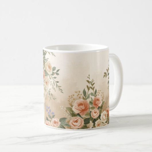 Personalisierter Hochzeitsbecher Kaffeetasse (VorderseiteRechts)