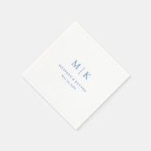Personalisierter Hochzeitscocktail Napkins Serviette (Ecke)