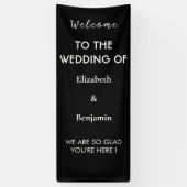 Personalisierter Hochzeitsdekor Probenparty-Willko Banner (Vertikal)