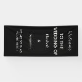 Personalisierter Hochzeitsdekor Probenparty-Willko Banner (Horizontal)