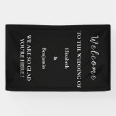 Personalisierter Hochzeitsdekor Probenparty-Willko Banner (Horizontal)