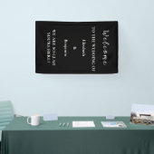 Personalisierter Hochzeitsdekor Probenparty-Willko Banner (Messe)