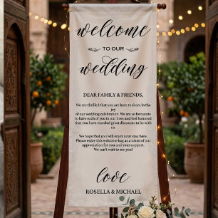 Personalisierter Hochzeitsempfang Benutzerdefinier Banner