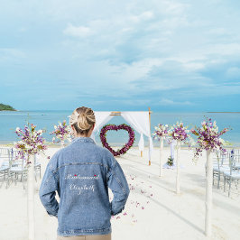 Personalisierter Hochzeitsheim-Junggeselinnen-Absc Jeansjacke