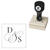 Personalisierter Hochzeitsinitialstempel Gummistempel (Stempel)