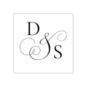 Personalisierter Hochzeitsinitialstempel Gummistempel (Prägung)