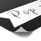 Personalisierter Hochzeitskalkpappdruck "Bubbly Ba Poster (Ecke)