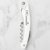 personalisierter Hochzeitskorkenzieher Kellnermesser (Vorderseite)