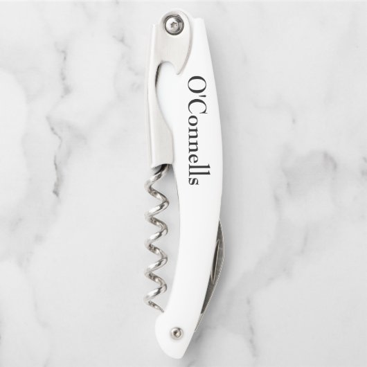 personalisierter Hochzeitskorkenzieher Kellnermesser (Vorderseite)