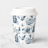 Personalisierter Hochzeitspapier-Cup der Boston To Pappbecher (Rückseite)