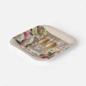 Personalisierter Hochzeitspapierbecher - Glücklich Pappteller (Gewinkelt)
