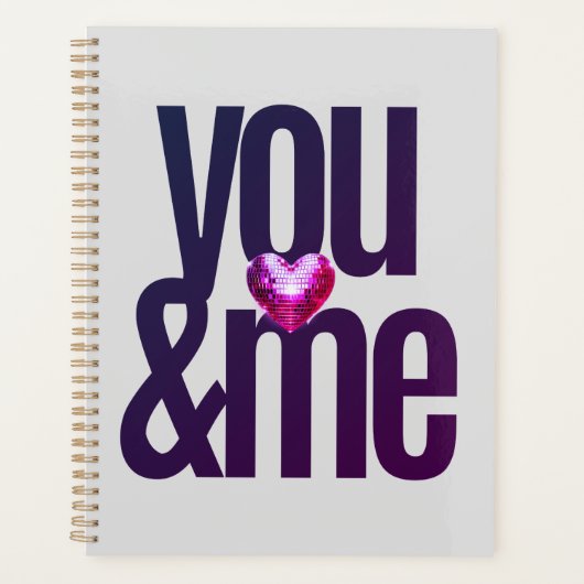 Personalisierter Hochzeitsplaner für Sie und mich  Planer (Vorderseite)