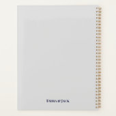 Personalisierter Hochzeitsplaner für Sie und mich  Planer (Rückseite)