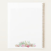 Personalisierter Hochzeitsplaner, romantischer Blu Planer (Rückseite)