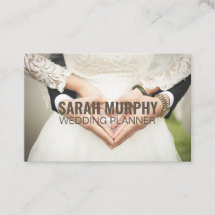 Personalisierter "Hochzeitsplaner" (UK/Euro) Visitenkarte
