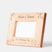 Personalisierter Hochzeitstag Bildrahmen Geätzte Rahmen (Links)
