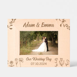 Personalisierter Hochzeitstag Bildrahmen Geätzte Rahmen