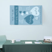 Personalisierter Hochzeitstag Blau Banner (Messeveranstaltung)
