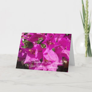 Personalisierter Hochzeitstag Floral Tochter Ehema Karte