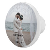 Personalisierter Hochzeitstag Keramikknauf (Rechts)