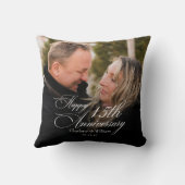 Personalisierter Hochzeitstag Kissen (Rückseite)