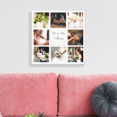Personalisierter Hochzeitstag Leinwanddruck (Insitu (Wohnzimmer))