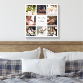 Personalisierter Hochzeitstag Leinwanddruck (Insitu (Schlafzimmer))