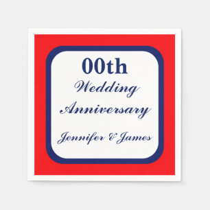 Personalisierter Hochzeitstag Napkin Serviette