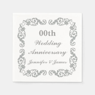 Personalisierter Hochzeitstag Napkin Serviette