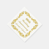 Personalisierter Hochzeitstag Napkin Serviette (Ecke)