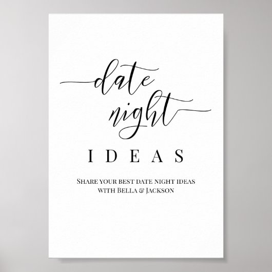 Personalisierter Hochzeitstag Poster (Vorne)