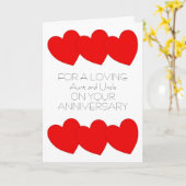 Personalisierter Hochzeitstag: Tante Onkel Karte (Gelbe Blume)