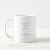 Personalisierter Hochzeitstag Tasse (Links)