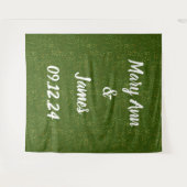 Personalisierter Hochzeitstag Wandteppich (Vorderseite (Horizontal))