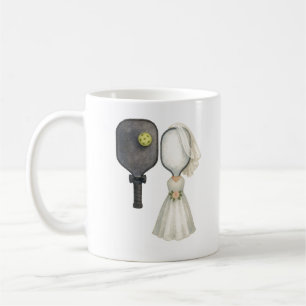 Personalisierter Hochzeitstasse für Pickleball-Lie Kaffeetasse