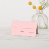 Personalisierter Hochzeitstisch mit einfachem Pfir Platzkarte (Vorderseite)